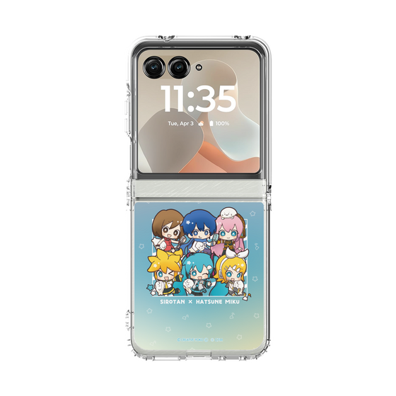 クリアケース［ しろたん×初音ミク - 全員集合 - しろたんと一緒 ］