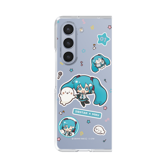 クリアケース［ しろたん×初音ミク - ステッカー ］