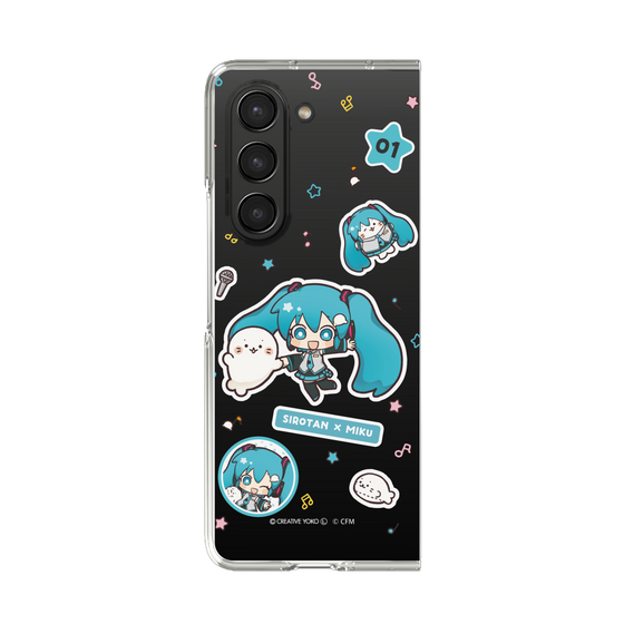 クリアケース［ しろたん×初音ミク - ステッカー ］