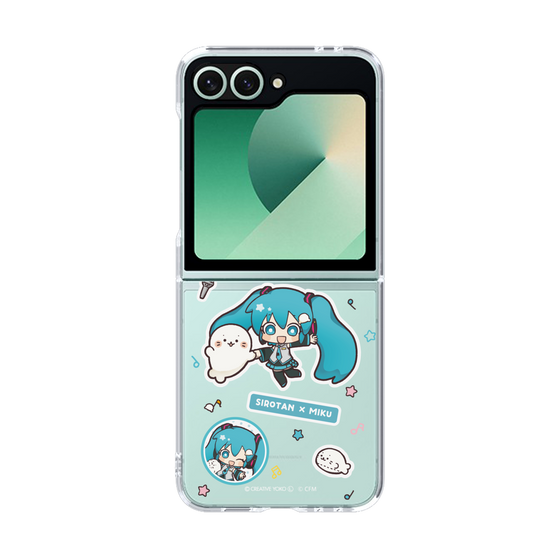 クリアケース［ しろたん×初音ミク - ステッカー ］