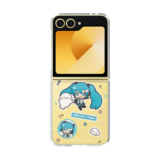 クリアケース［ しろたん×初音ミク - ステッカー ］