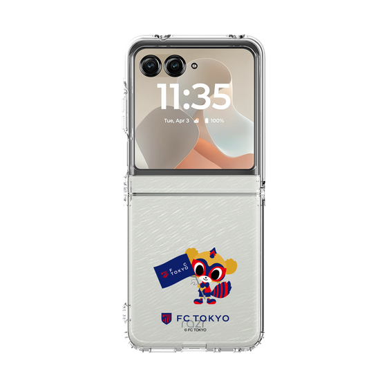 クリアケース［ FC東京 - ドロンパとミニフラッグ ］