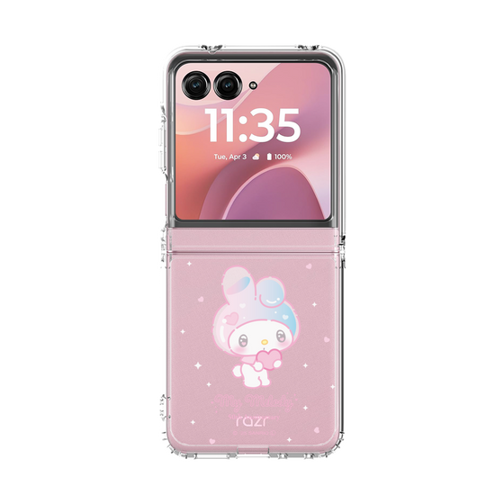 クリアケース［ マイメロディ50周年・クロミ20周年 - マイメロディ - ハート ］