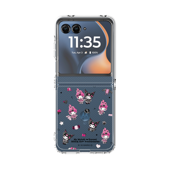 クリアケース［ マイメロディ50周年・クロミ20周年 - ピンクブラックパーティ ］