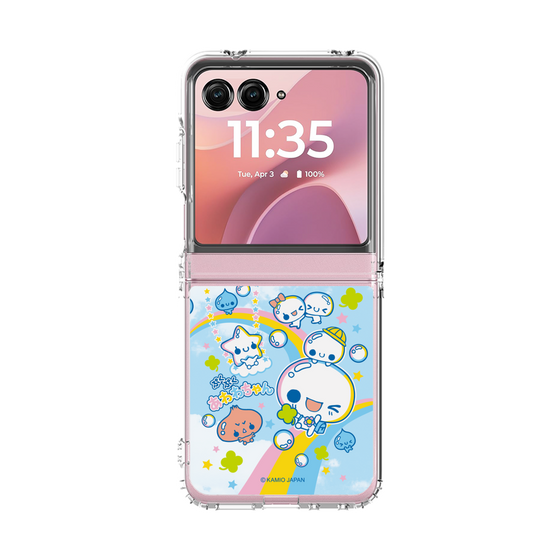 クリアケース［ ぷくぷくあわわちゃん - レインボー ］