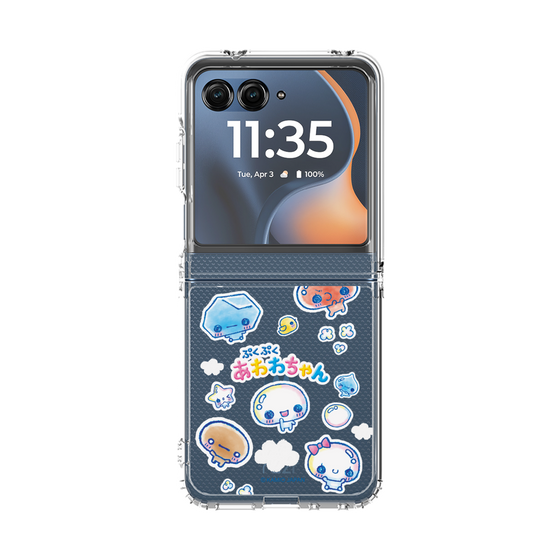 クリアケース［ ぷくぷくあわわちゃん - ステッカー ］