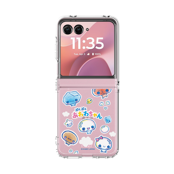 クリアケース［ ぷくぷくあわわちゃん - ステッカー ］