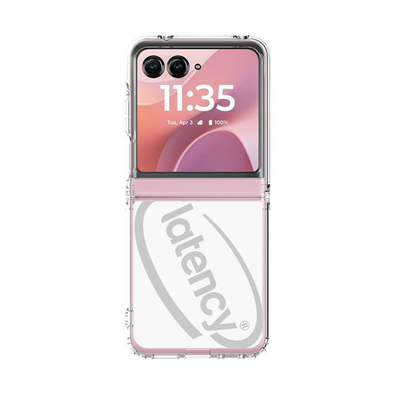 クリアケース［ LATENCY - Circle logo - White ］