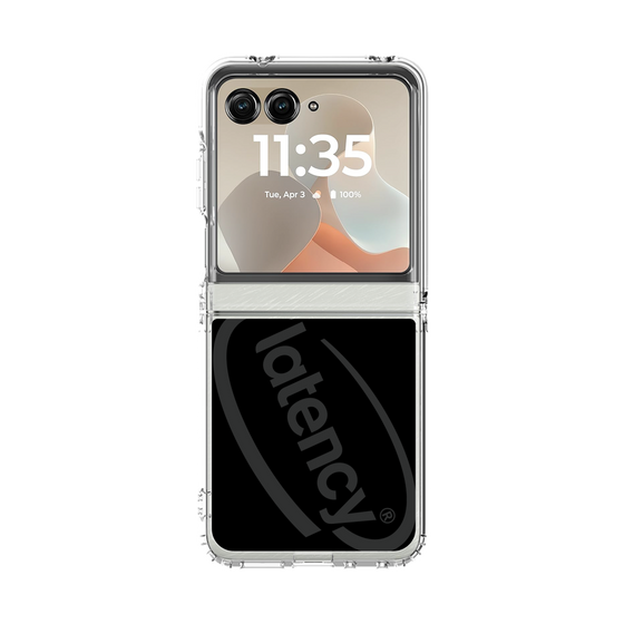 クリアケース［ LATENCY - Circle logo - Black ］