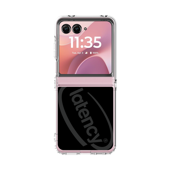 クリアケース［ LATENCY - Circle logo - Black ］