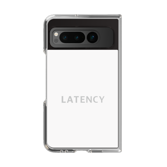 クリアケース［ LATENCY - Logotype - White ］