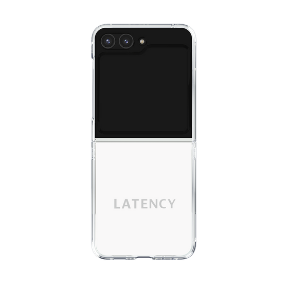クリアケース［ LATENCY - Logotype - White ］