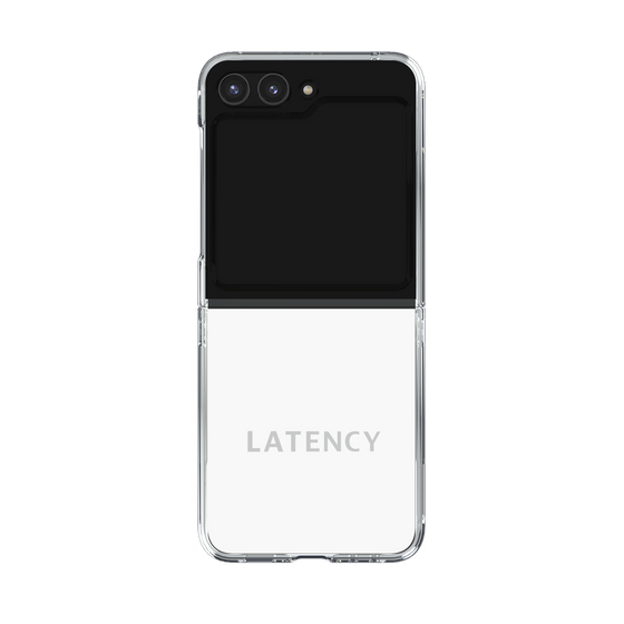 クリアケース［ LATENCY - Logotype - White ］