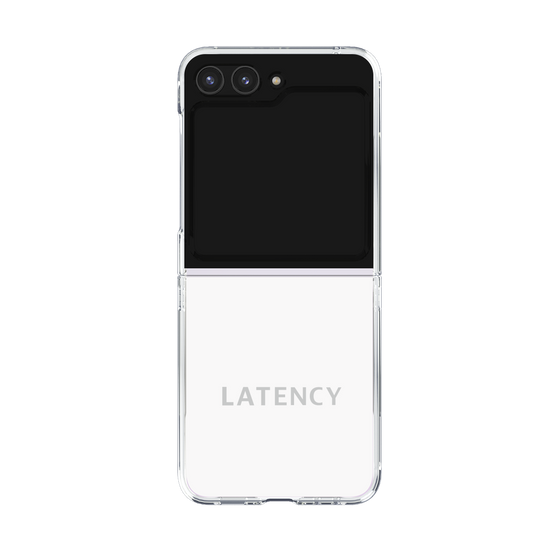 クリアケース［ LATENCY - Logotype - White ］