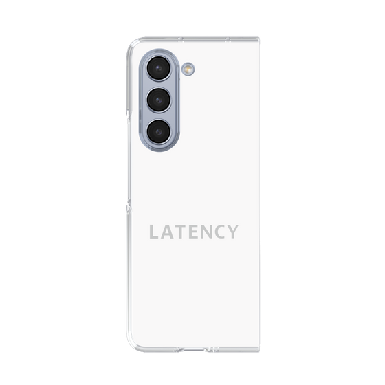 クリアケース［ LATENCY - Logotype - White ］