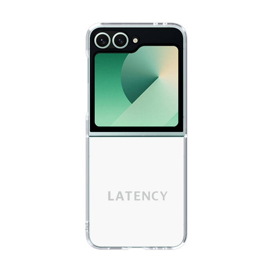 クリアケース［ LATENCY - Logotype - White ］