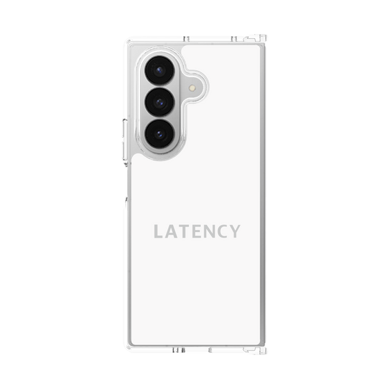 クリアケース［ LATENCY - Logotype - White ］