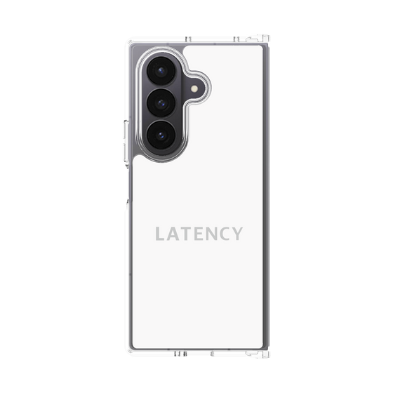 クリアケース［ LATENCY - Logotype - White ］