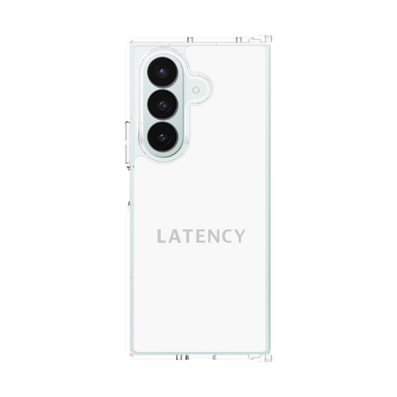 クリアケース［ LATENCY - Logotype - White ］