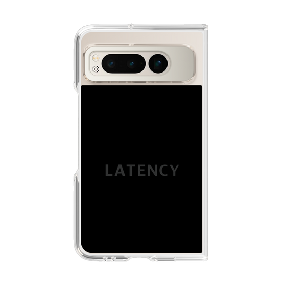 クリアケース［ LATENCY - Logotype - Black ］
