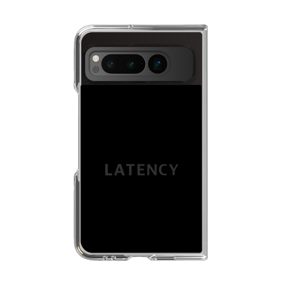 クリアケース［ LATENCY - Logotype - Black ］