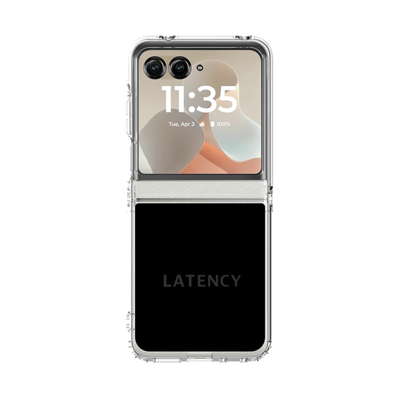 クリアケース［ LATENCY - Logotype - Black ］