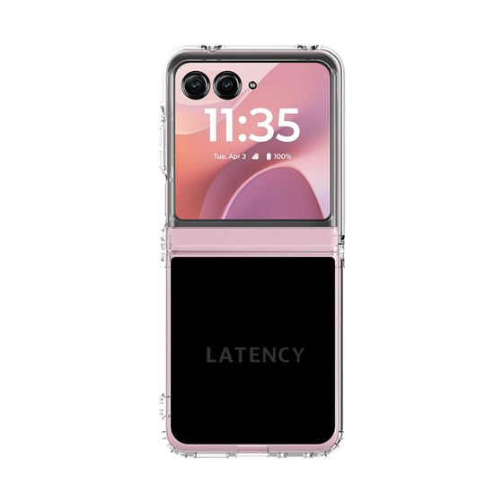 クリアケース［ LATENCY - Logotype - Black ］