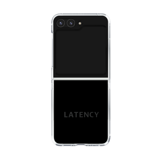 クリアケース［ LATENCY - Logotype - Black ］