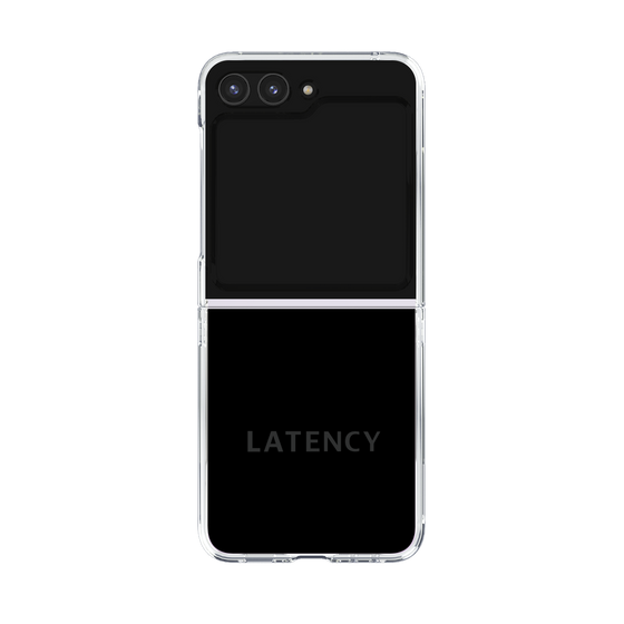 クリアケース［ LATENCY - Logotype - Black ］