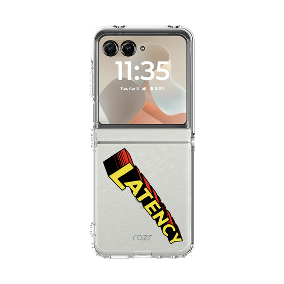クリアケース［ LATENCY - Rock logo - Clear ］