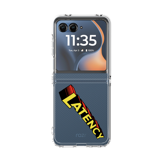 クリアケース［ LATENCY - Rock logo - Clear ］