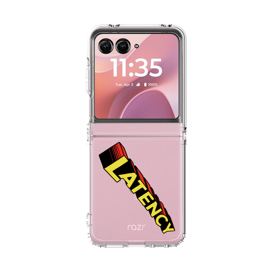 クリアケース［ LATENCY - Rock logo - Clear ］
