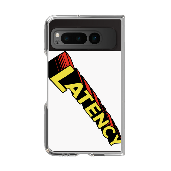 クリアケース［ LATENCY - Rock logo - White ］