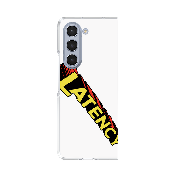 クリアケース［ LATENCY - Rock logo - White ］