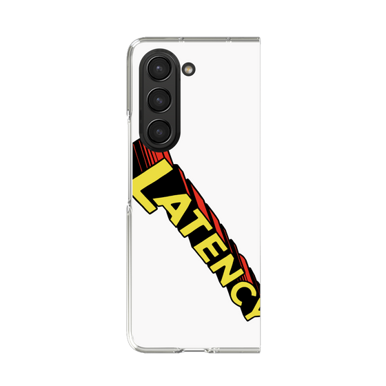 クリアケース［ LATENCY - Rock logo - White ］