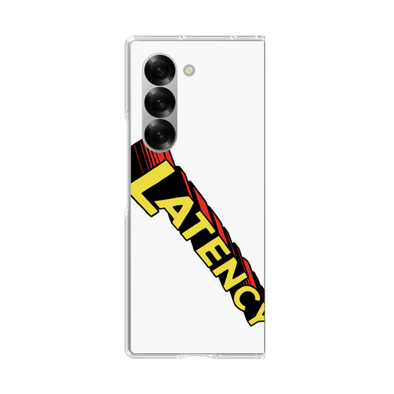 クリアケース［ LATENCY - Rock logo - White ］