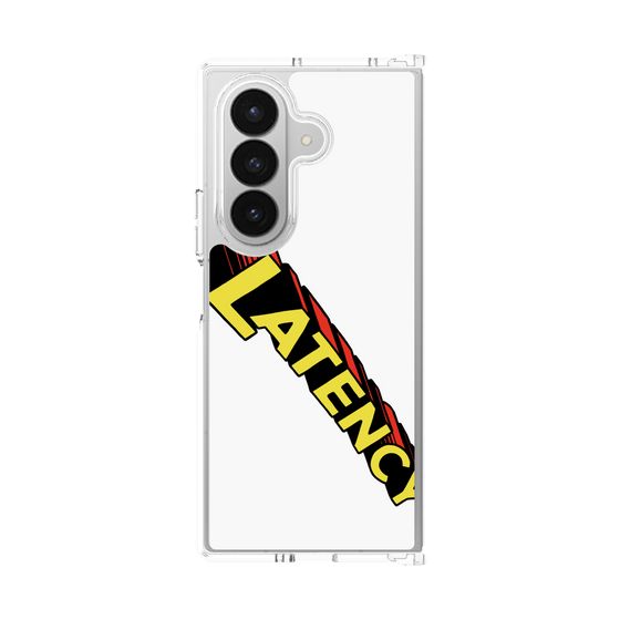 クリアケース［ LATENCY - Rock logo - White ］