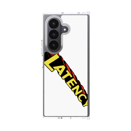 クリアケース［ LATENCY - Rock logo - White ］