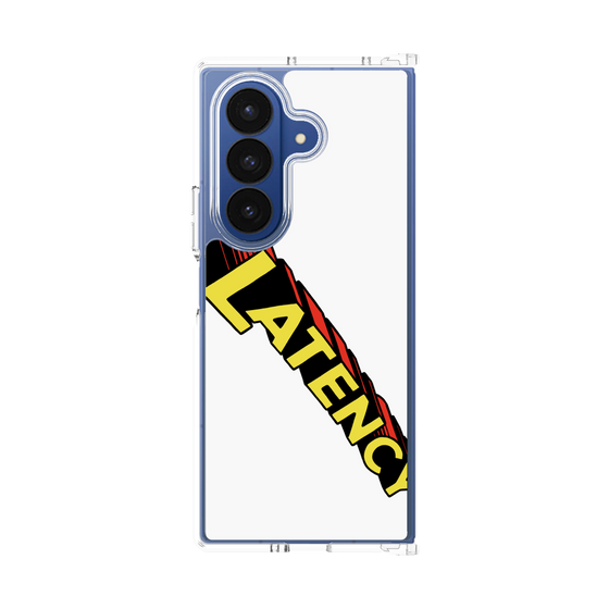 クリアケース［ LATENCY - Rock logo - White ］