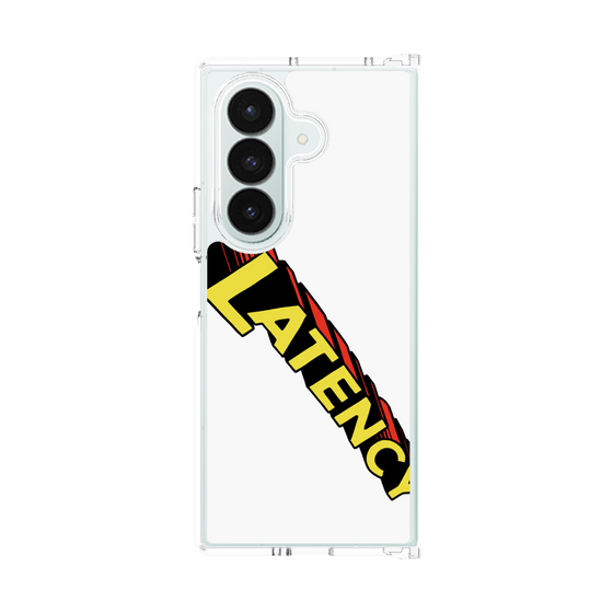 クリアケース［ LATENCY - Rock logo - White ］