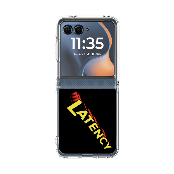 クリアケース［ LATENCY - Rock logo - Black ］