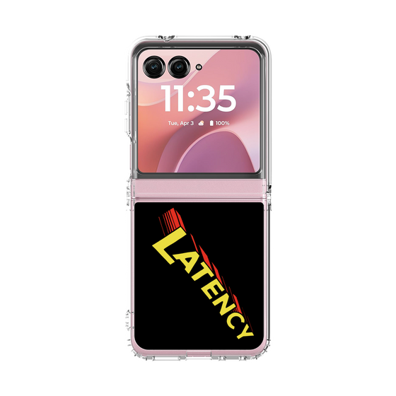 クリアケース［ LATENCY - Rock logo - Black ］