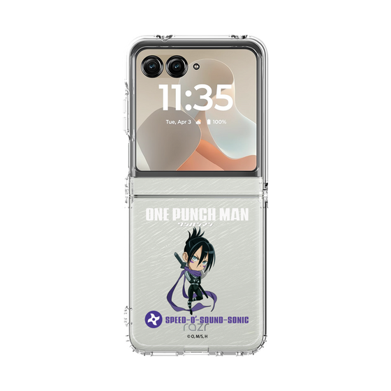 クリアケース［ ワンパンマン - 音速のソニック - ミニキャラ ］