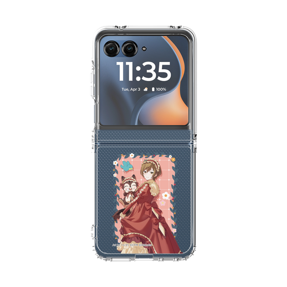 クリアケース［ 初音ミク×クッピーラムネ - MEIKO×ラム - 等身イラスト1 ］