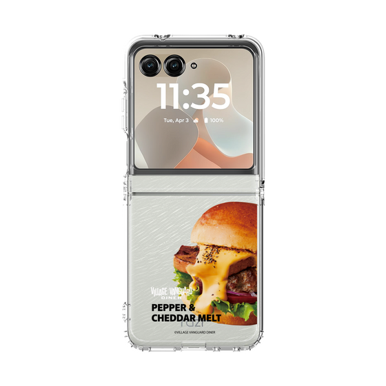 クリアケース［ ヴィレッジヴァンガードダイナー - ペッパー＆チェダーメルトバーガー ］