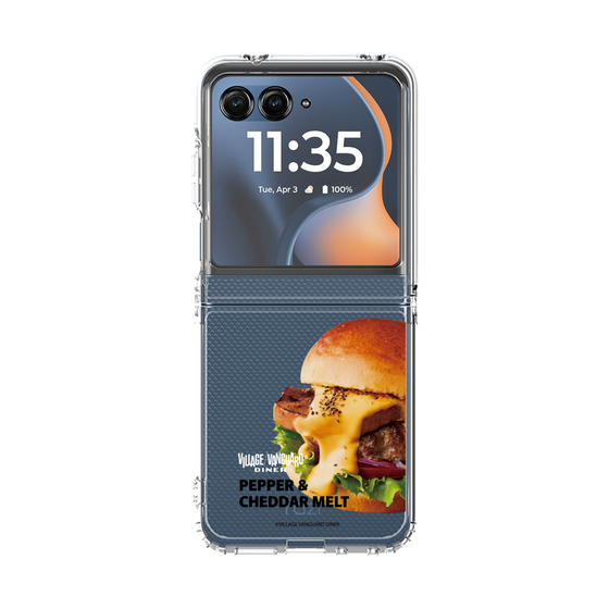 クリアケース［ ヴィレッジヴァンガードダイナー - ペッパー＆チェダーメルトバーガー ］