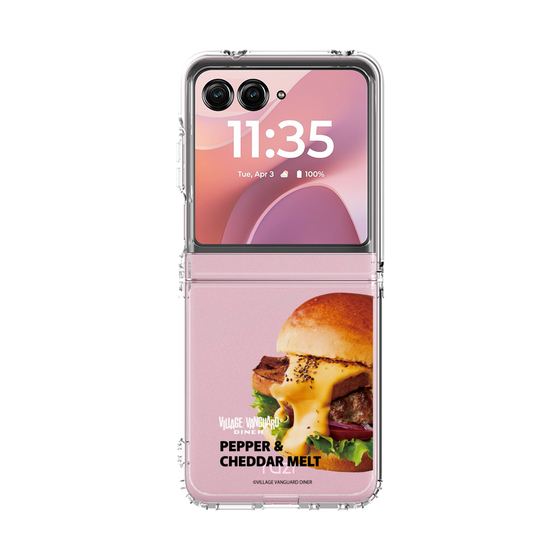 クリアケース［ ヴィレッジヴァンガードダイナー - ペッパー＆チェダーメルトバーガー ］