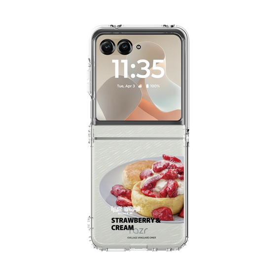 クリアケース［ ヴィレッジヴァンガードダイナー - ストロベリー＆クリームパンケーキ ］