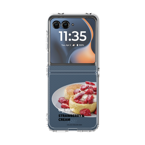 クリアケース［ ヴィレッジヴァンガードダイナー - ストロベリー＆クリームパンケーキ ］