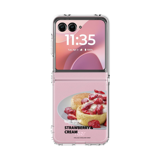 クリアケース［ ヴィレッジヴァンガードダイナー - ストロベリー＆クリームパンケーキ ］